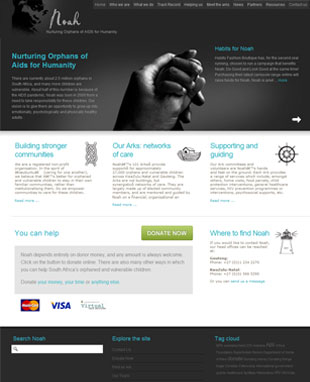 A website design to help a NGO